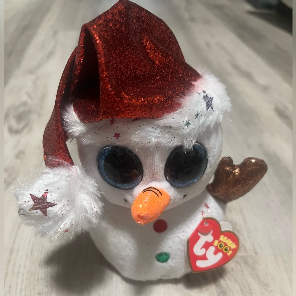 Ty Beanie Boos Flurry Winter Holiday Snowman 6” 2019 NWT